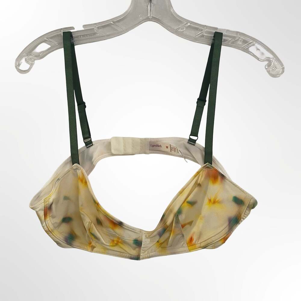 LyreBird Floral Print Mesh Bralette